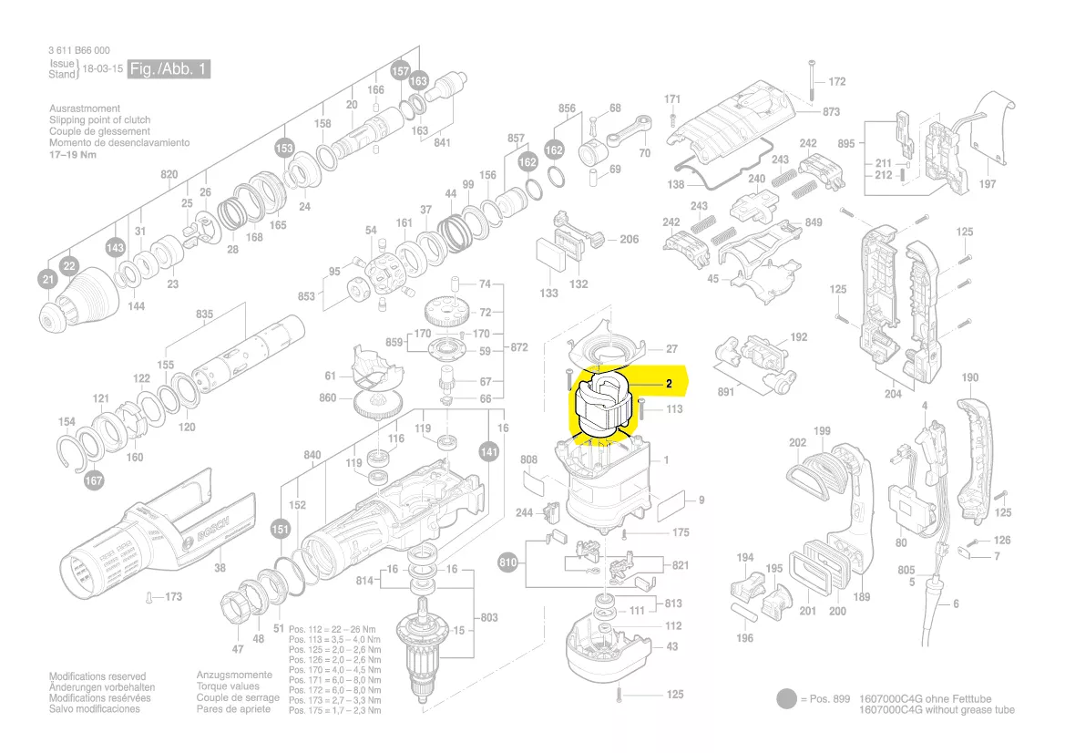 Stator réf. 1 604 220 23P BOSCH